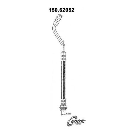 Centric Brake Hose, Parts 150.62052 150.62052
